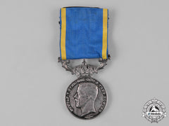 Sweden, Kingdom. A Medal For Zeal And Devotion, Ii Class, Silver Grade, To The Chairman Of The Fleet A. Danielsson