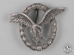 Germany, Luftwaffe. An Early Field Repaired Pilot’s Badge, By C.e. Juncker