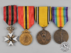 Belgium, Kingdom. A Lot Of Four Awards & Decorations