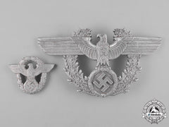 Germany, Ordnungspolizei. A Pair Of (Order Police) Cap Insignia