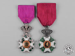 Belgium, Kingdom. A Lot Of Two Order Of Leopold's V Class Knight, C.1920