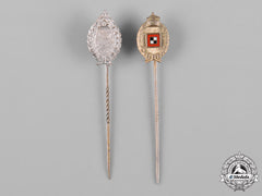 Germany, Imperial. A Pair Of Miniature Flying Badge Stick Pins