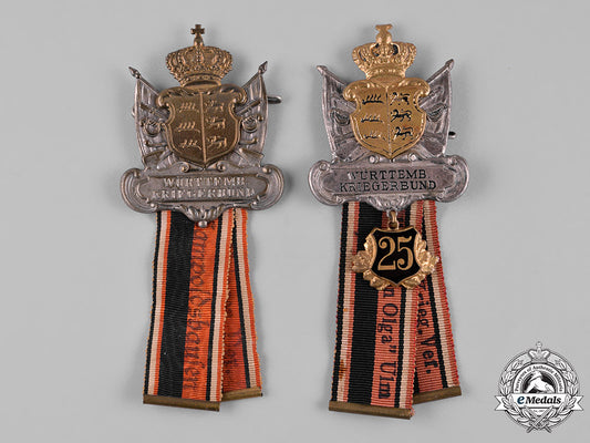 germany,_imperial._a_pair_of_württemberg_veteran’s_association_badges_c18-054036