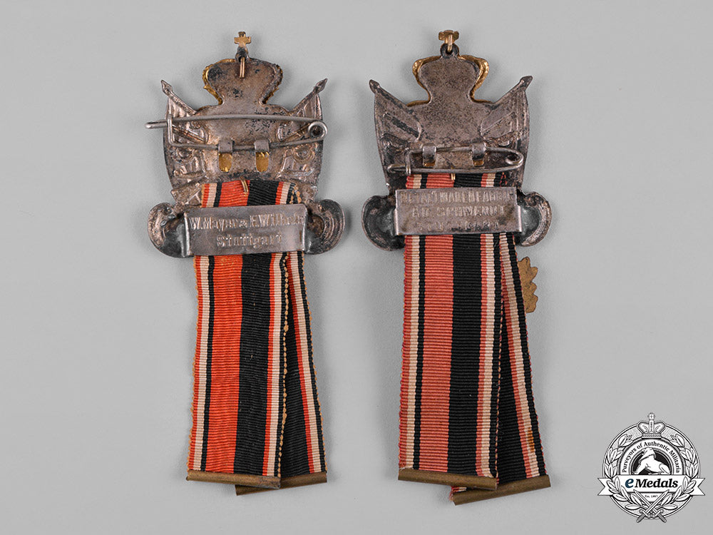 germany,_imperial._a_pair_of_württemberg_veteran’s_association_badges_c18-054037
