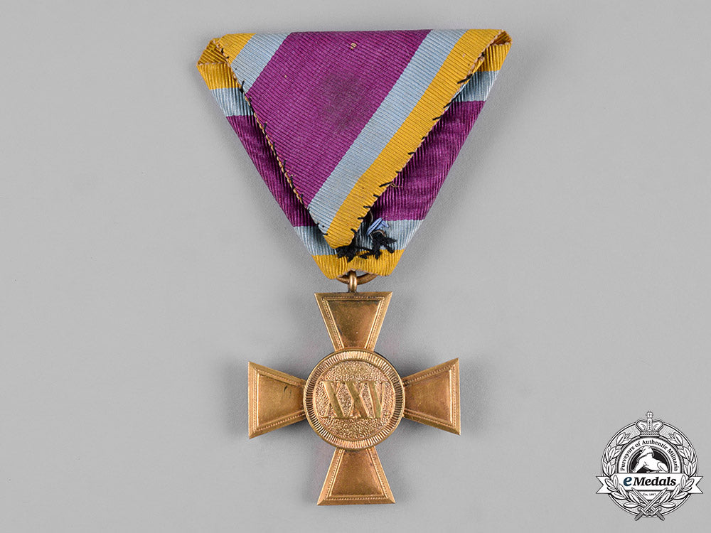 mecklenburg-_schwerin,_grand_duchy._a25-_year_military_long_service_cross_c18-054058