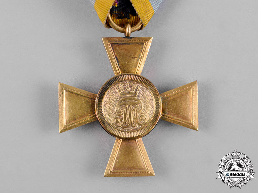 mecklenburg-_schwerin,_grand_duchy._a25-_year_military_long_service_cross_c18-054059