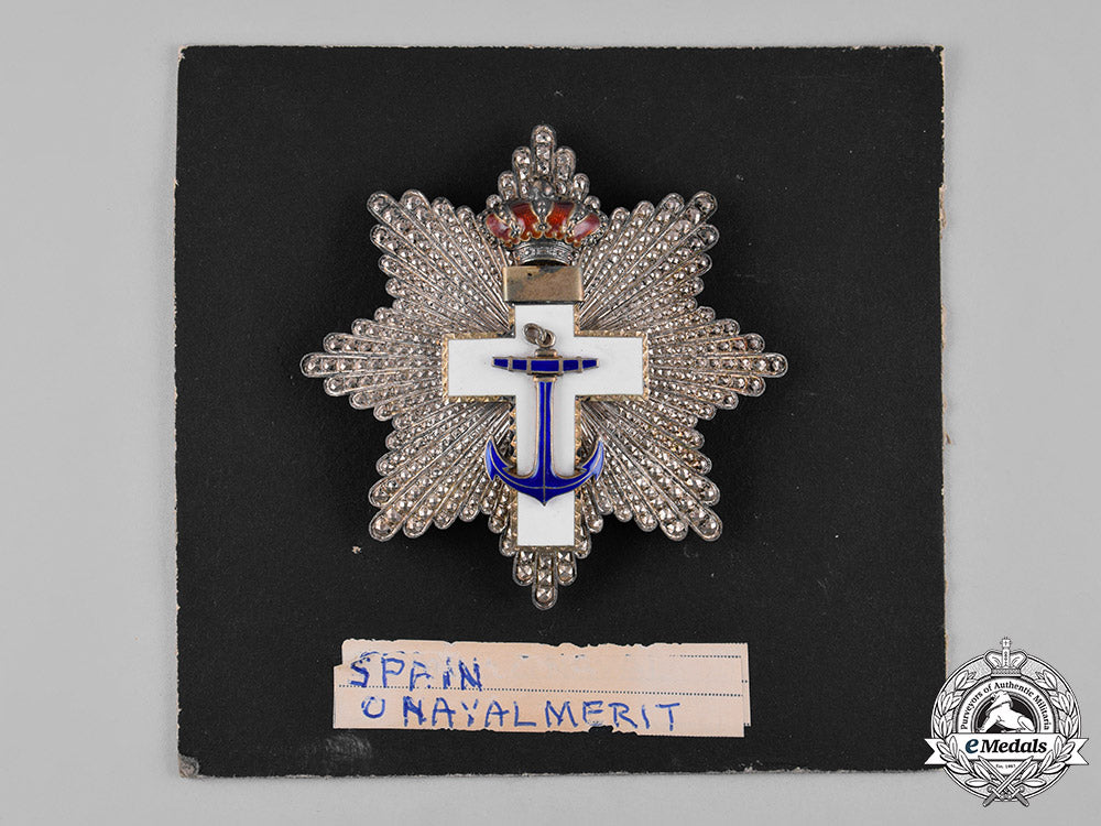 spain,_kingdom._an_order_of_naval_merit,_white_distinction,_grand_cross_star,_c.1920_c18-054083