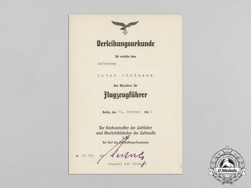germany,_luftwaffe._an_outstanding_document_group_to_ace_leutnant_peter_düttmann,152_victories_c18-0543