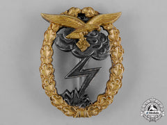Germany, Luftwaffe. A Rare Gilded Ground Assault Badge By C.e. Juncker
