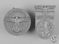 Germany, Nsdap. A Pair Of Nsdap Meeting Badges By Richard Sieper & Söhne