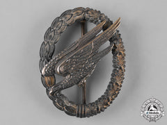 Germany, Luftwaffe. A Cased Paratrooper Badge, Post-1957 Reissue