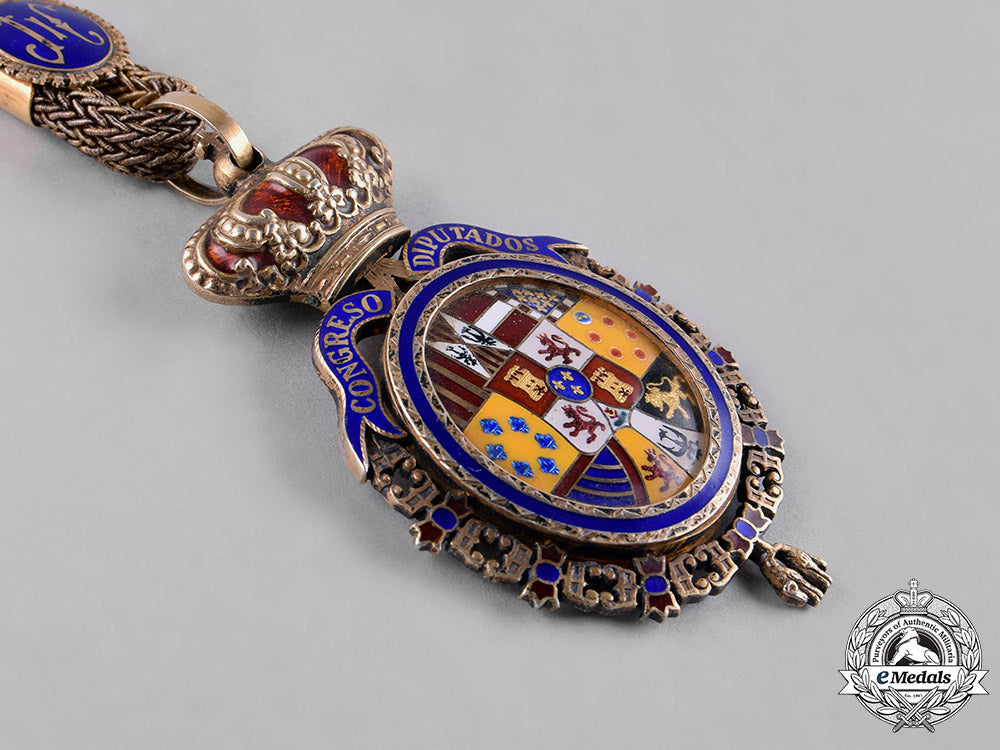 spain,_democratic_monarchy._a_congress_of_deputies_vice-_president’s_badge_to_excmo._sr._d._modesto_fraile_poujade_c.1982_c18-055339