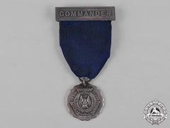 United States. An American Veterans United Commander's Membership Badge