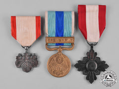 Japan, Empire. Three Medals & Decorations