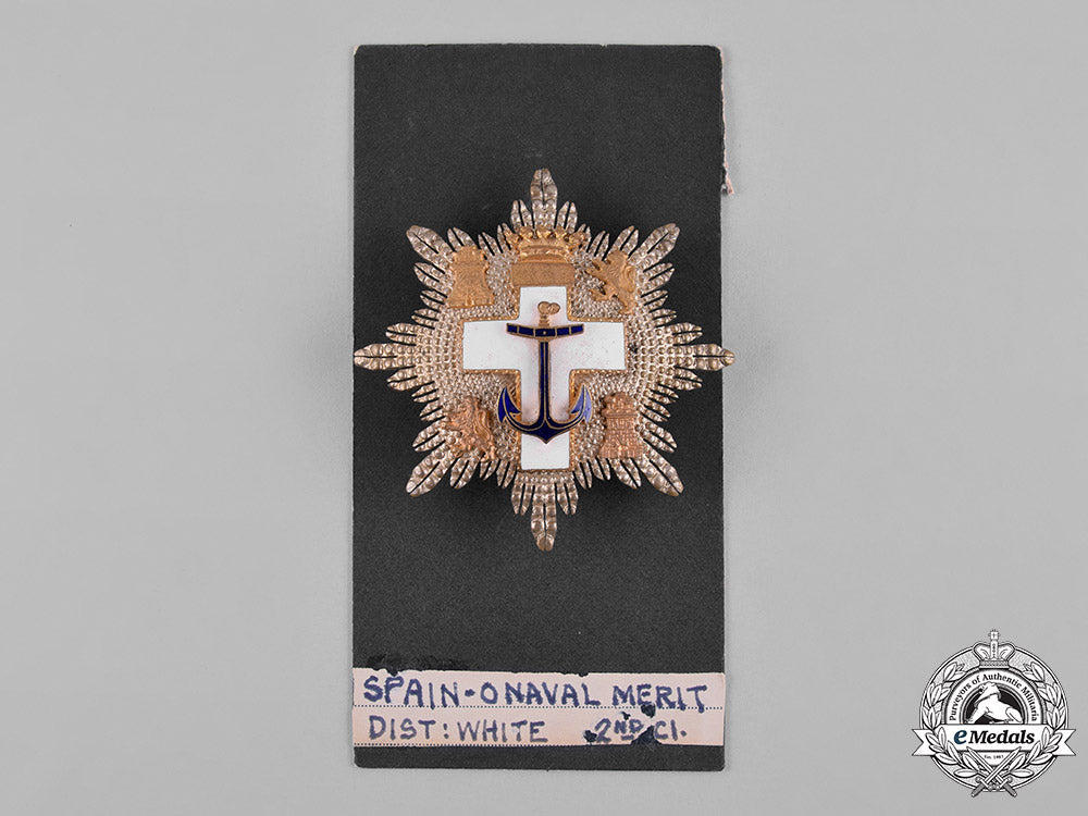 spain,_kingdom._an_order_of_naval_merit,_ii_class_star,_c.1955_c18-056381