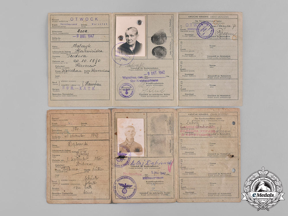 germany,_third_reich._a_lot_of_five_third_reich_period_civil_identification_cards_c18-056971