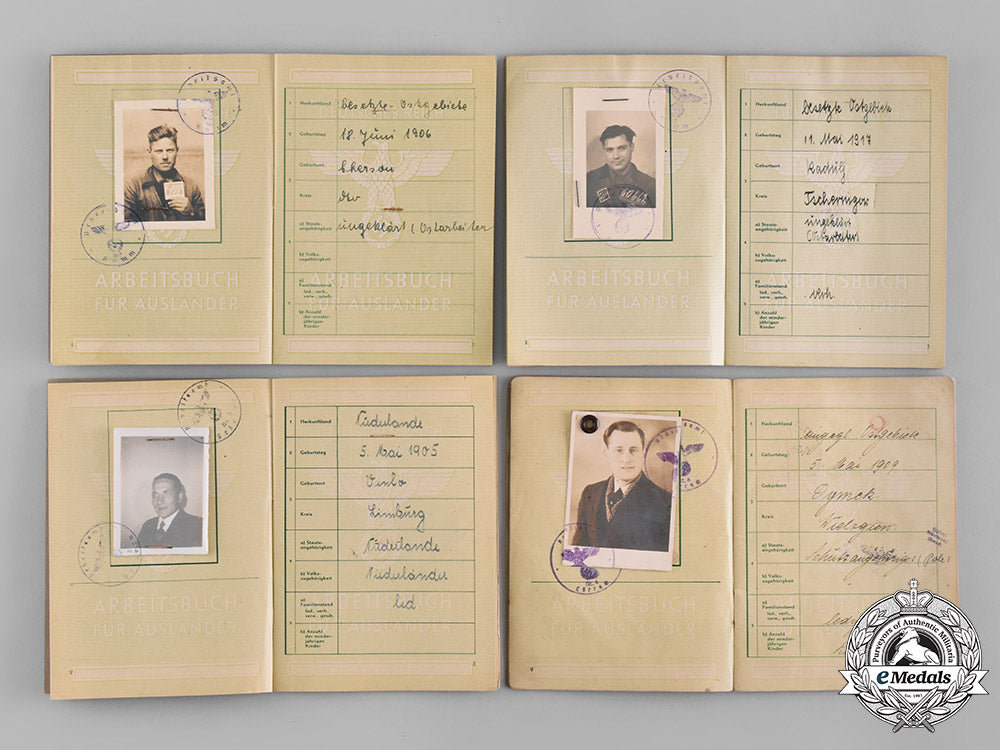 germany,_third_reich._a_lot_of_four_german_labour_books_for_foreigners,_c.1944_c18-056985