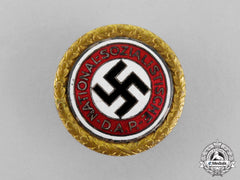 Germany. A Nsdap Golden Party Badge By Deschler & Sohn; Large Version