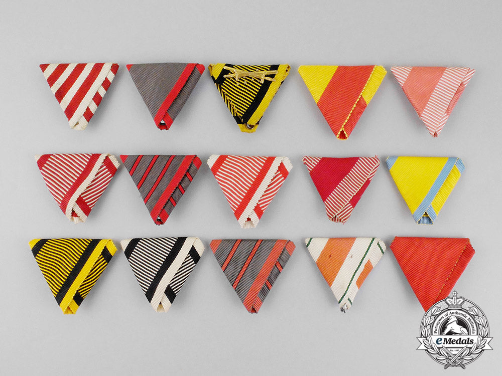 austria._selection_of15_first_war_period_ribbons_c18-0801
