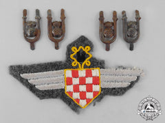 Croatia. A Ustasha Insignia And Aircrew Badge, C.1941