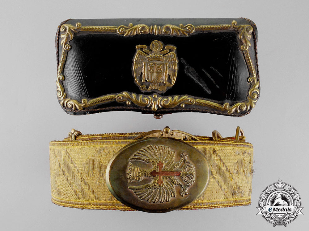 spain,_franco_period._an_officer's_brocade&_cross_belt,_c.1938_c18-0893_1_1_1