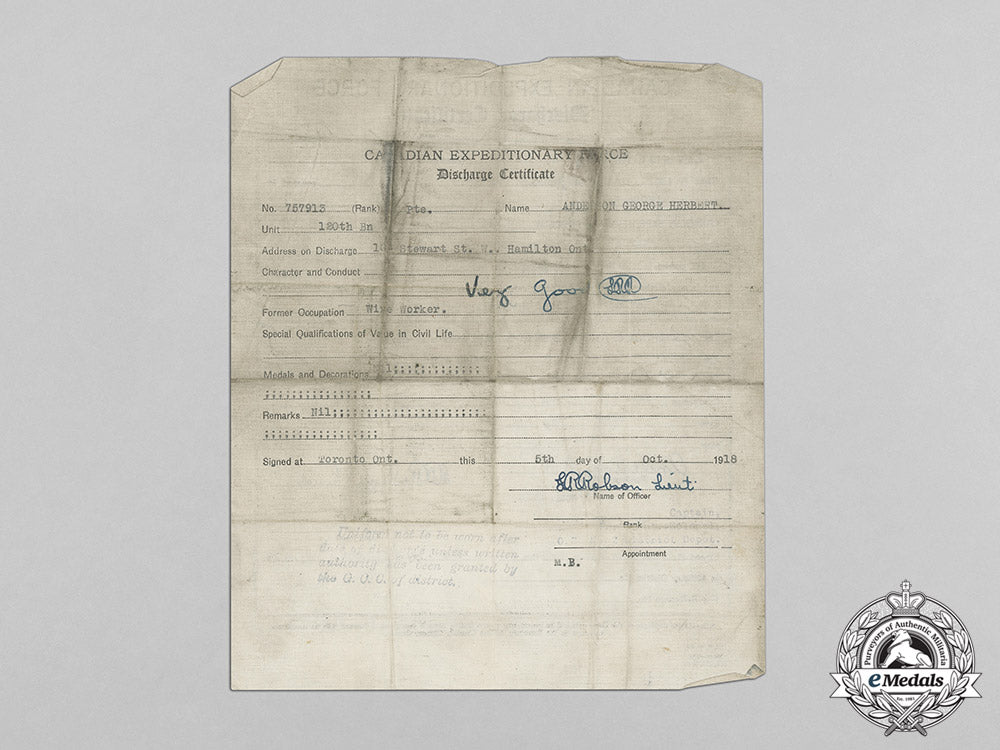 canada._a_twice_enlisted_soldier's_discharge_certificate_and_war_service_badge_certificates_c18-1142