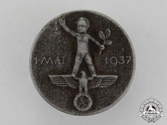 Germany, Third Reich. A 1937 National Day Of Labour Badge By E.f. Wiedmann