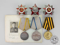Russia, Soviet Union. An Order Of The Patriotic War Veterans Award Group
