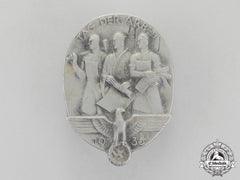 Germany, Third Reich. A 1935 National Day Of Labour Badge By Hillenbrand & Brör