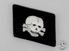 Germany. A Single Absolutely Mint Ss-Totenkopfverband Collar Tab, Officer's Quality; First Pattern