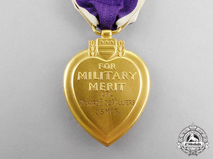 united_states._a_korean_war_purple_heart,_to_corporal_de_villiers,_dow_on_the_outskirts_of_seoul,1950_c18-2070