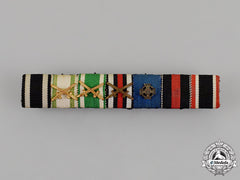 Saxony. A First And Second War Albert & Merit Order Ribbon Bar
