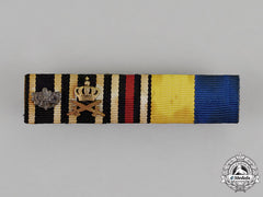 Prussia. An Iron Cross 1870 Ribbon With Clasp Medal Ribbon Bar