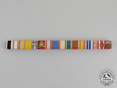 Prussia. An Extensive Red Eagle, Military Merit, & Crown Order Ribbon Bar