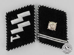 Germany. A Set Of 1934-1940 Ss Scharführer Rank “Standarte Deutschland” Collar Tabs; Type Ii