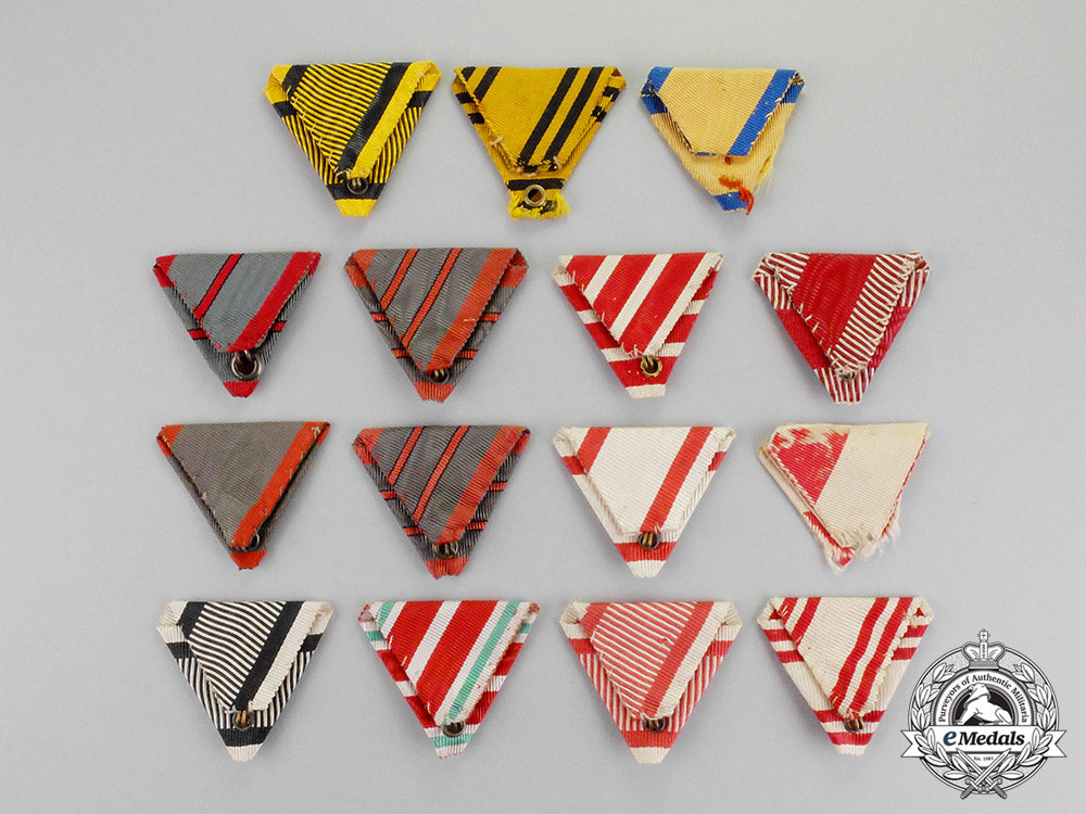 austria,_imperial._a_selection_of15_pre-1945_austrian,_austro-_hungarian_ribbons_c18-987