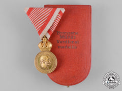 Austria, Imperial. A Military Merit Medal In Bronze, With Case, By Zimbler