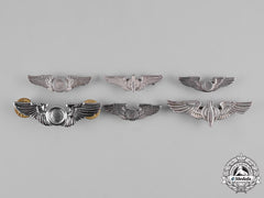 United States. A Lot Of Six United States Air Force (Usaf) Badges