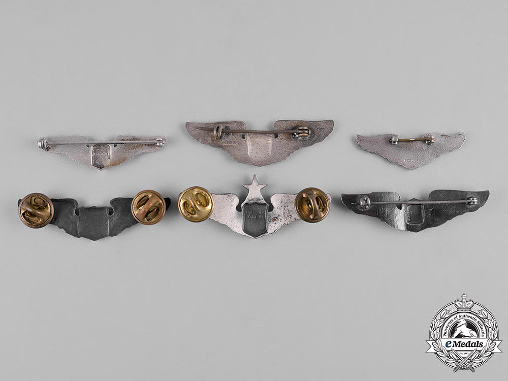 united_states._a_lot_of_six_united_states_air_force(_usaf)_pilot_badges,_reduced_size_c19-0460