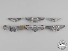 United States. A Lot Of Six United States Air Force (Usaf) Badges