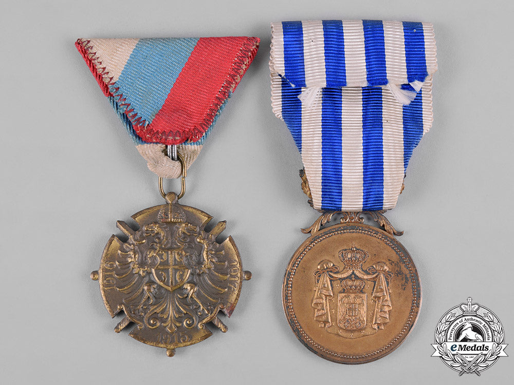 serbia,_kingdom._two_medals&_awards_c19-0575