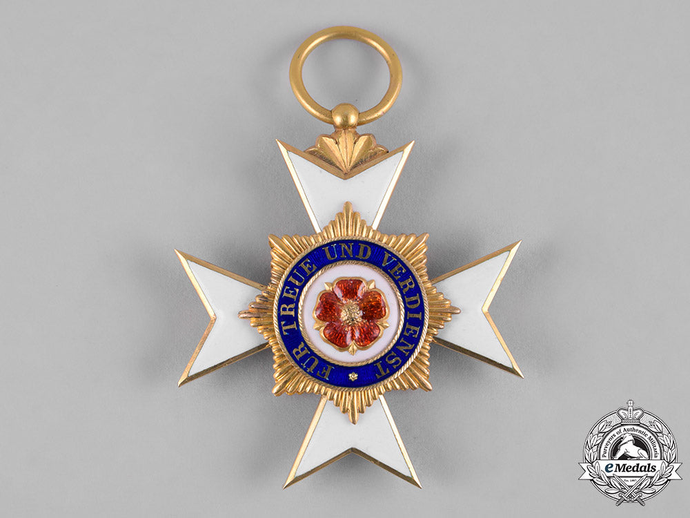 lippe,_principality._a_house_order_of_the_honour_cross_in_gold,_iii_class,_c.1900_c19-0699