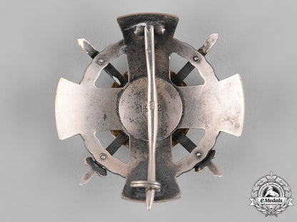 hungary._an_order_of_the_holy_crown,_officer_cross_with_swords&_war_decoration,_c.1943_c19-0830_1_1