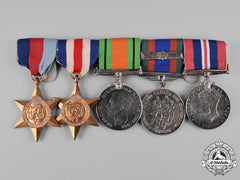 Canada. A Second War Veteran's Group Of Five