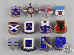 United States. A Lot Of Thirty Regimental Insignia Badges
