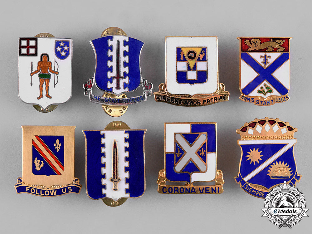 united_states._a_lot_of_thirty-_three_infantry_regimental_insignia_badges_c19-1088
