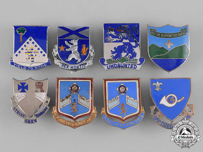 united_states._a_lot_of_thirty-_three_infantry_regimental_insignia_badges_c19-1090