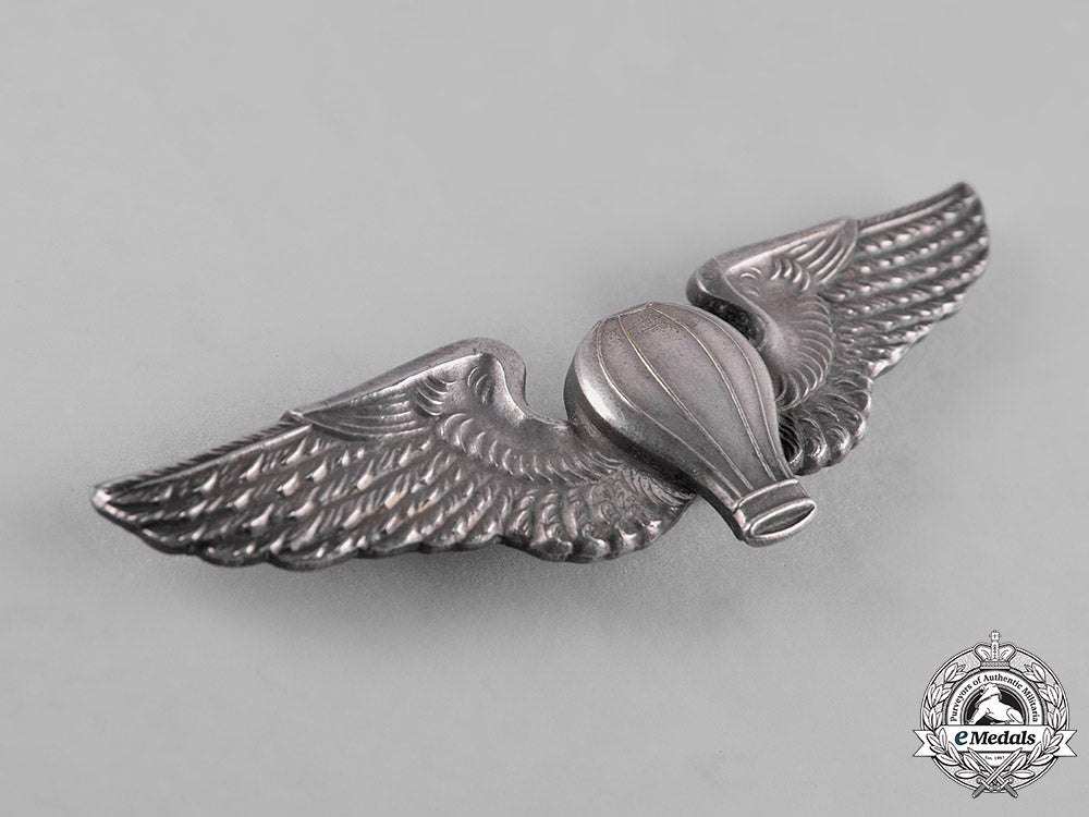 united_states._a_british-_made_army_air_force_balloon_pilot_badge,_by_j.r.gaunt_c19-1219