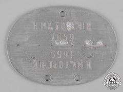 Germany, Heer. A Army Munitions Plant Identification Tag