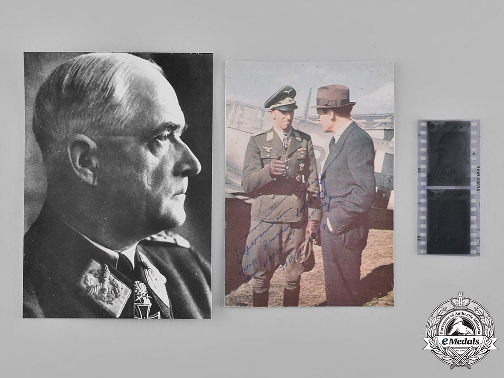 Germany, Luftwaffe. A Pair Of Photographs Of Robert Ritter Von Greim A ...
